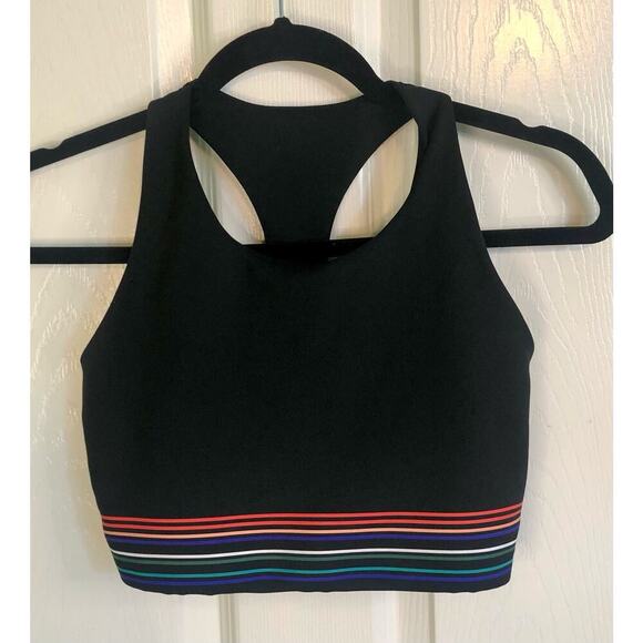 GapFit Blackout Athletic Set High-Waisted Silicone Stripe Bra (S) & Legging (XS) - Picture 3 of 10